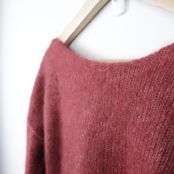 Sezane Astride Jumper Sweater Rosewood Mohair Small - Picture 5 of 10